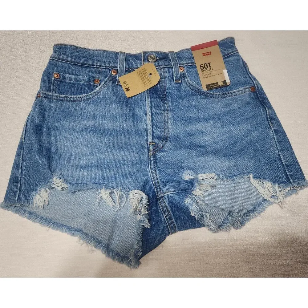 Levi's women's shorts 501 button fly W26''